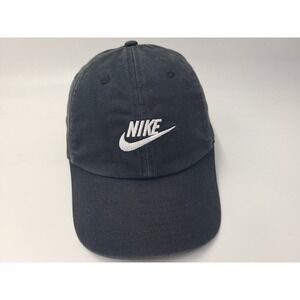 Nike 1Size Heritage86 Strapback Adjustable Hat Cap Swoosh Men Women Black White